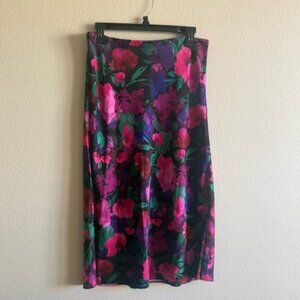 J.Crew Women’s Gwyneth slip skirt in watercolor floral